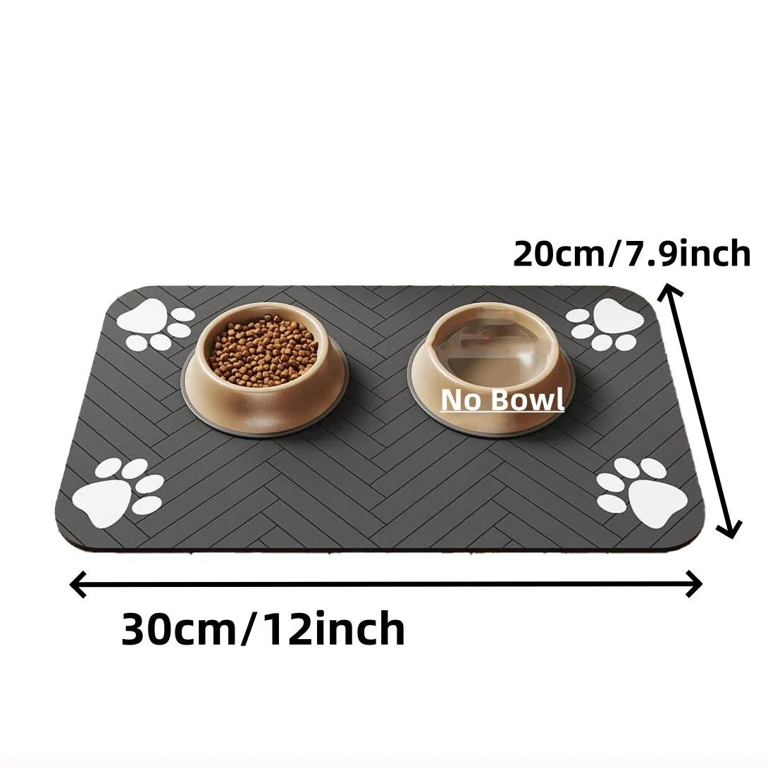 🐾 Pet Feeding Mat 🧼💧 Absorbent & Waterproof Placemat