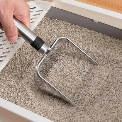 Cat Litter Scoop 🐾 Stainless Steel, Durable & Easy Clean