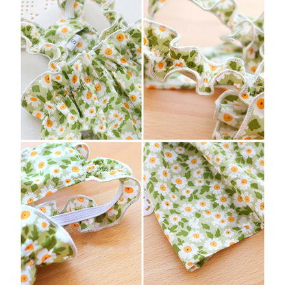 🌸😺 Summer Cat Dress Cotton Suspender Princess Outfit