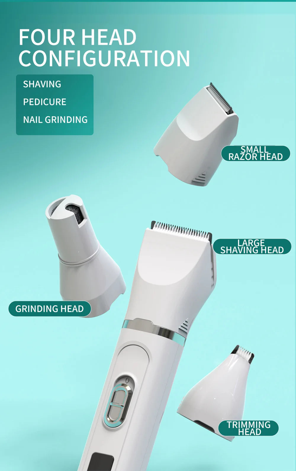 🐶✂️ Pet Hair Clippers 🔋✨ Silent USB Rechargeable Grooming Tool