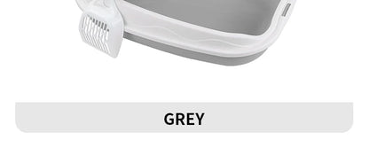 😺 Semi-Enclosed Cat Litter Box 🚽✨ Spatter-Proof & Easy Clean