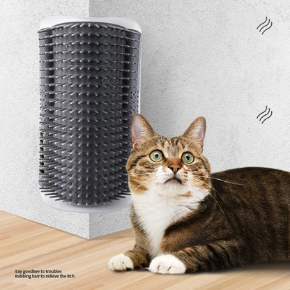 😺🐾 Cat Wall Corner Scratcher Self-Grooming Massager