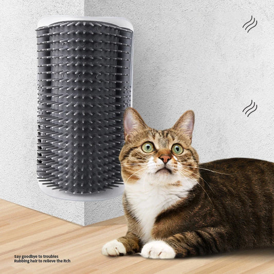 😺🐾 Cat Wall Corner Scratcher Self-Grooming Massager