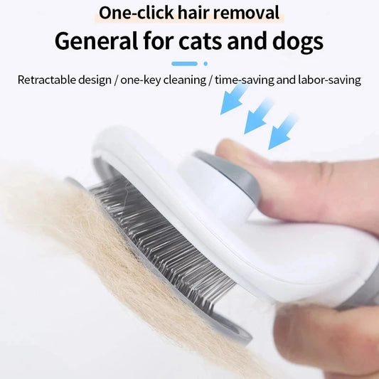 🐾 Stainless Steel Pet Brush & Comb  Grooming for Cats & Dogs