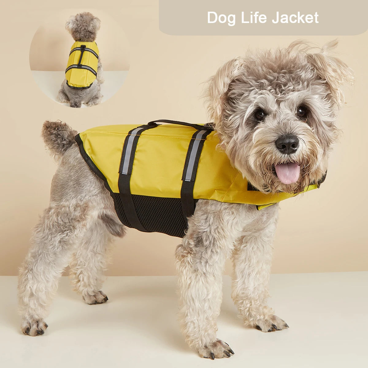 🦺🐶 Reflective Dog Life Jacket Adjustable Swim Vest for Large Dogs