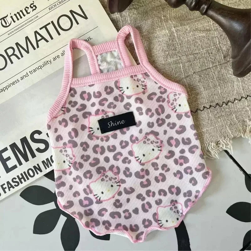 🐾👕 Leopard-Print Pet Vest Summer 2025 Trendy Clothes for Cats & Dogs