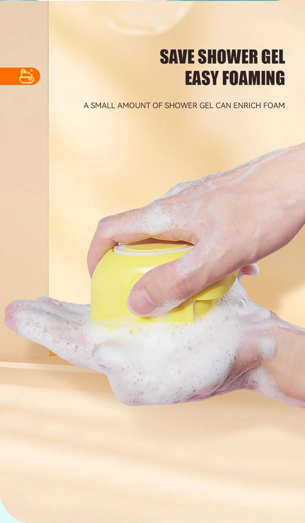 🛁🐾 Dog & Cat Bathing Brush Silicone Massage & Shampoo Dispenser