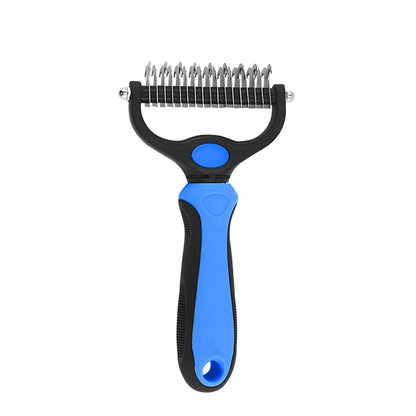 🐾 Pet Deshedding Brush ✂️ Hair Remover & Knot Cutter for Cats & Dogs