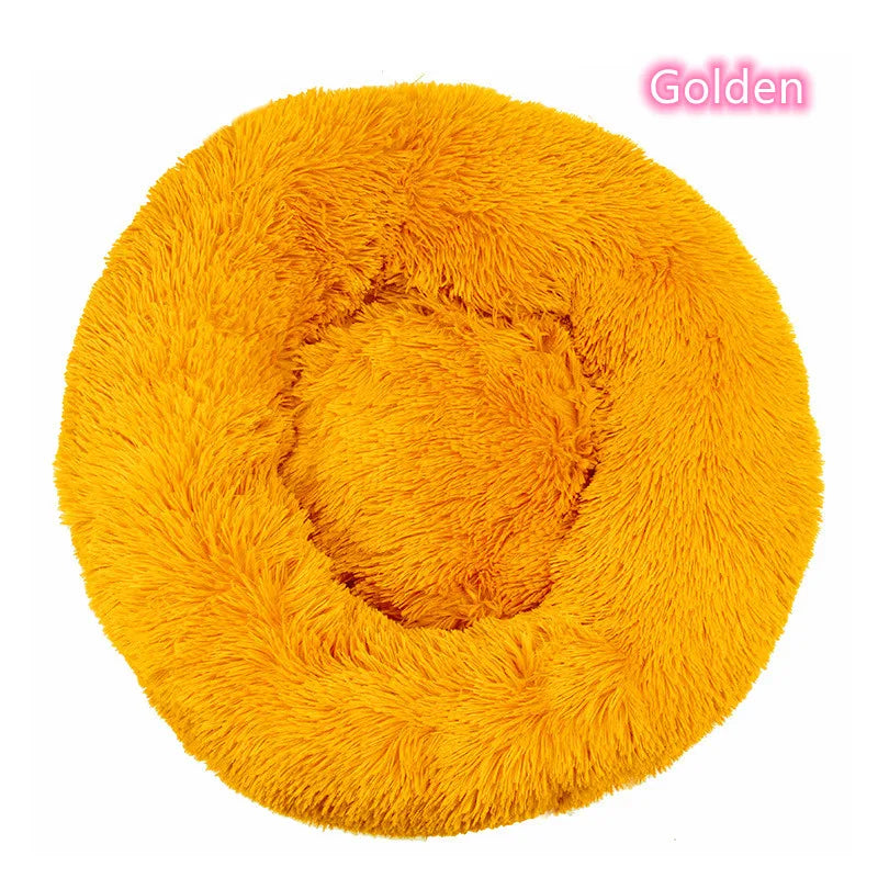 😺🛏️ Plush Donut Cat Bed Super Soft & Washable