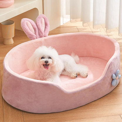 😺🛏️ Detachable Soft Pet Bed Washable Dog & Cat Bed