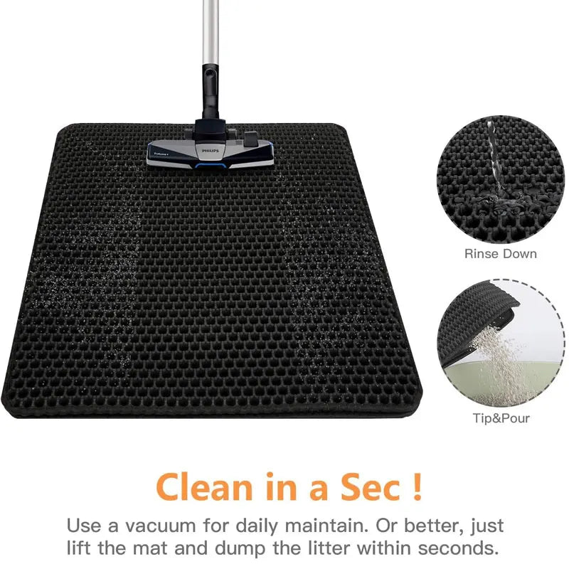 🐾 Waterproof Cat Litter Mat Double Layer Trapping Pad