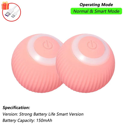 😺🎾 Smart Interactive Cat Ball Rechargeable Rolling Mouse Toy