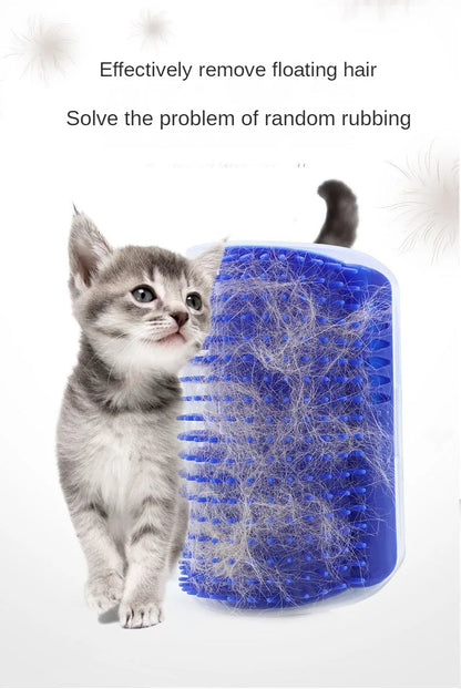 😺🐾 Cat Wall Corner Scratcher Self-Grooming Massager
