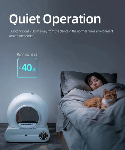😺🧹 Tonepie 65L Smart Cat Litter Box Self-Cleaning & Fully Enclosed