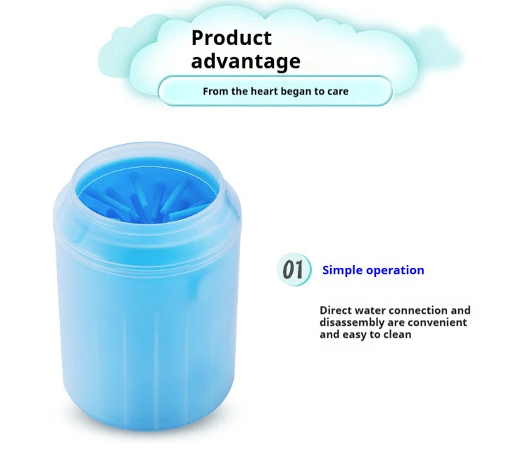 🐾 Portable Pet Paw Cleaner Silicone Foot Washer for Dogs & Cats