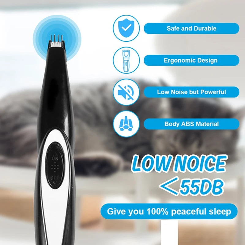 🐾 Electric Pet Clipper Kit ✂️🔋 Rechargeable Grooming Set for Dogs & Cats