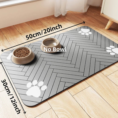 🐾 Pet Feeding Mat 🧼💧 Absorbent & Waterproof Placemat