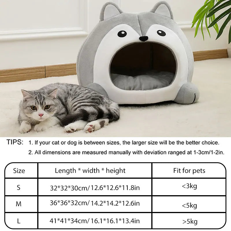 😺🛏️ Soft Cat & Dog Bed Cozy Basket & Lounger