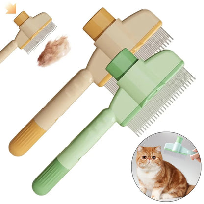 😺🐾 Cat Grooming Brush Hair Removal & Massage Comb