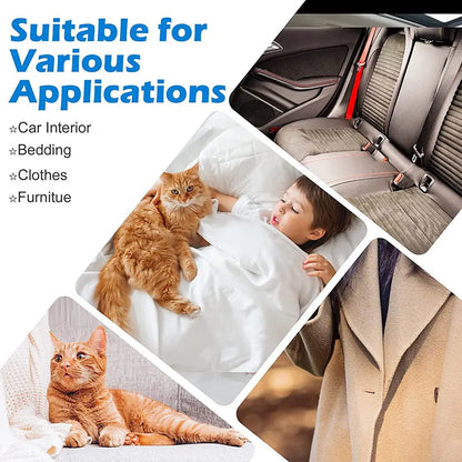 🧹🐾 Portable Fabric Hair Remover Double-Sided Clothes & Carpet Shaver
