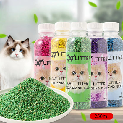 😺🌸 Cat Litter Deodorizing Beads Odor Control & Fresh Home