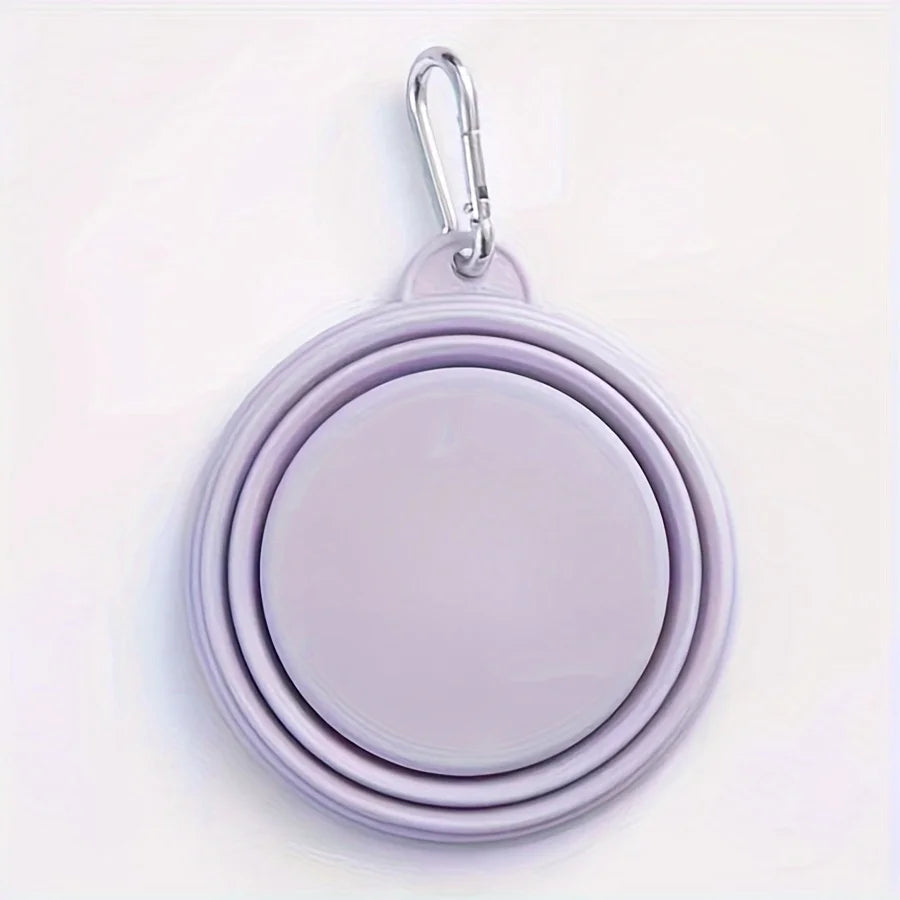 🐾 Foldable Pet Bowl 🧳💧 Portable Silicone Travel Feeder
