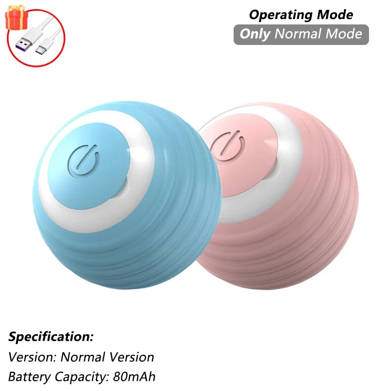 😺🎾 Smart Interactive Cat Ball Rechargeable Rolling Mouse Toy