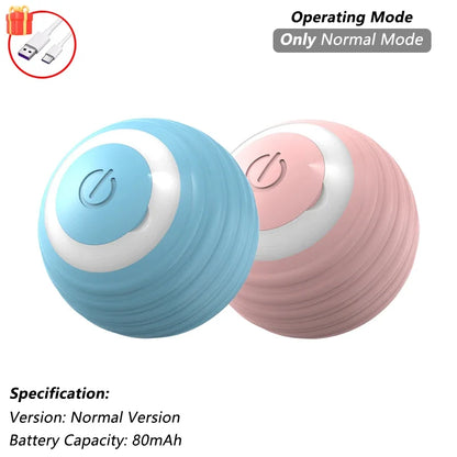 😺🎾 Smart Interactive Cat Ball Rechargeable Rolling Mouse Toy