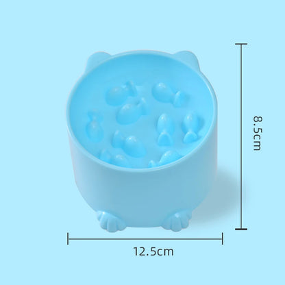 🐶🐱 Slow Feeder Bowl 🍲✨ Anti-Choking Pet Feeding Dish