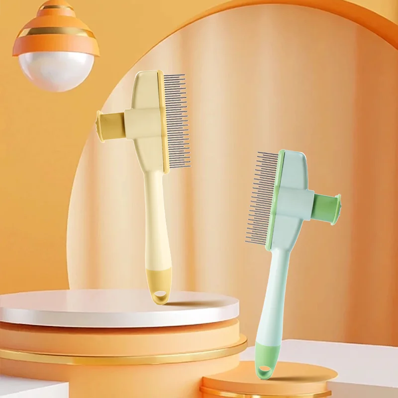 😺🐾 Cat Grooming Brush Hair Removal & Massage Comb