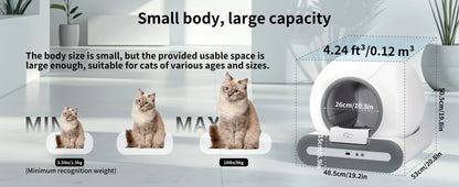 😺 DOEL Smart Cat Litter Box 📱✨ Automatic Self-Cleaning for Multiple Cats