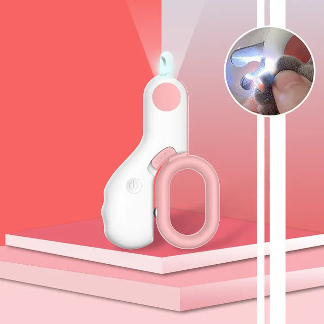 💡🐾 LED Pet Nail Clipper ✂️ Safe Grooming for Cats & Dogs