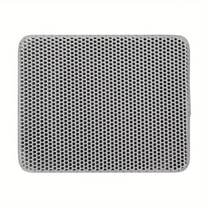 🐾 Large Cat Litter Mat Honeycomb Waterproof Design