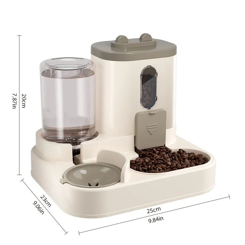 🐱 2-in-1 Cat Feeder 💧🍲 Automatic Food & Water Dispenser