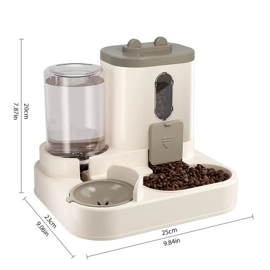 🐱 2-in-1 Cat Feeder 💧🍲 Automatic Food & Water Dispenser