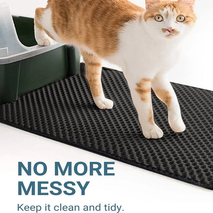 🐾 Cat Litter Mat 💧✨ Waterproof Double-Layer Trapping Pad