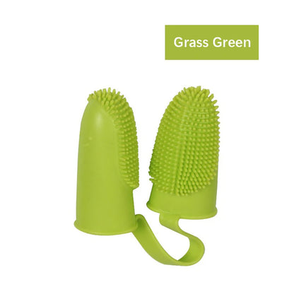 🦷🐾 Dual Finger Pet Toothbrush Dog & Cat Oral Care