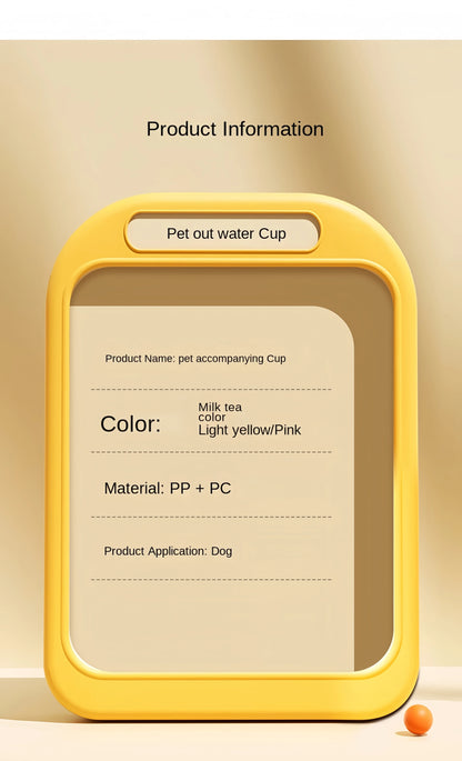 🐶🐱 Portable Pet Water Bottle 💧🍖 Travel Cup with Food Dispenser