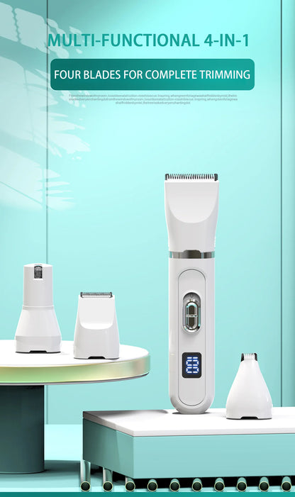 🐶✂️ Pet Hair Clippers 🔋✨ Silent USB Rechargeable Grooming Tool