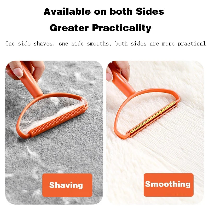 🧹🐾 Portable Fabric Hair Remover Double-Sided Clothes & Carpet Shaver