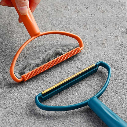 🧹🐾 Portable Fabric Hair Remover Double-Sided Clothes & Carpet Shaver