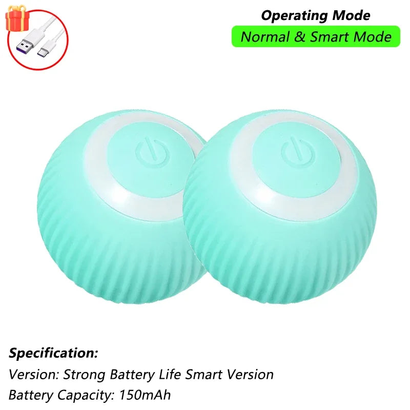 😺🎾 Smart Interactive Cat Ball Rechargeable Rolling Mouse Toy