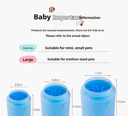 🐾 Portable Pet Paw Cleaner Silicone Foot Washer for Dogs & Cats