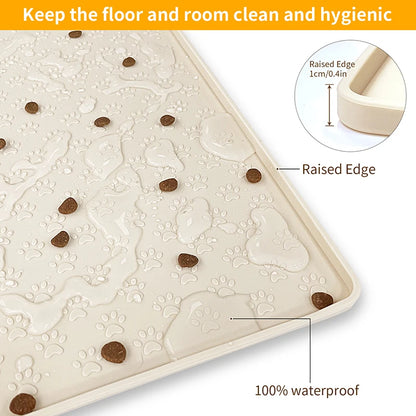 🐾 Silicone Pet Placemat Waterproof Feeding Mat for Cats & Dogs