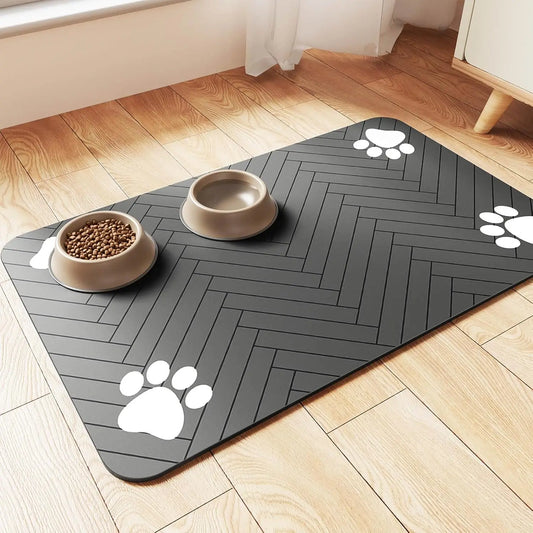 🐾 Pet Feeding Mat 🧼💧 Absorbent & Waterproof Placemat