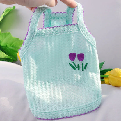 ☀️🐶 Summer Pet Vest Thin Strap Breathable Clothes for Small Dogs & Cats