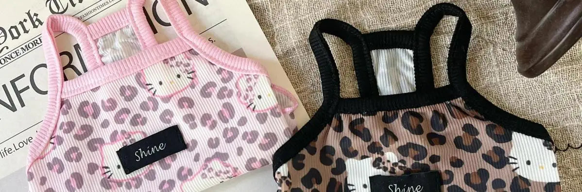 🐾👕 Leopard-Print Pet Vest Summer 2025 Trendy Clothes for Cats & Dogs