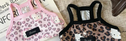 🐾👕 Leopard-Print Pet Vest Summer 2025 Trendy Clothes for Cats & Dogs