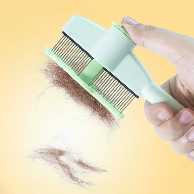 😺🐾 Cat Grooming Brush Hair Removal & Massage Comb