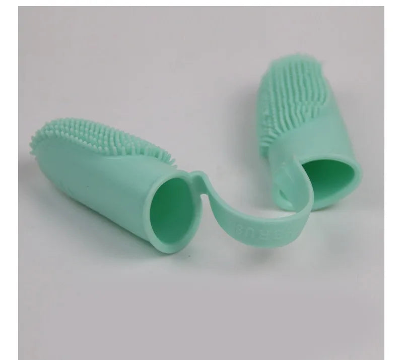 🦷🐾 Dual Finger Pet Toothbrush Dog & Cat Oral Care